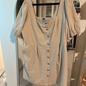Old Navy Women's Beige Button-Down Top